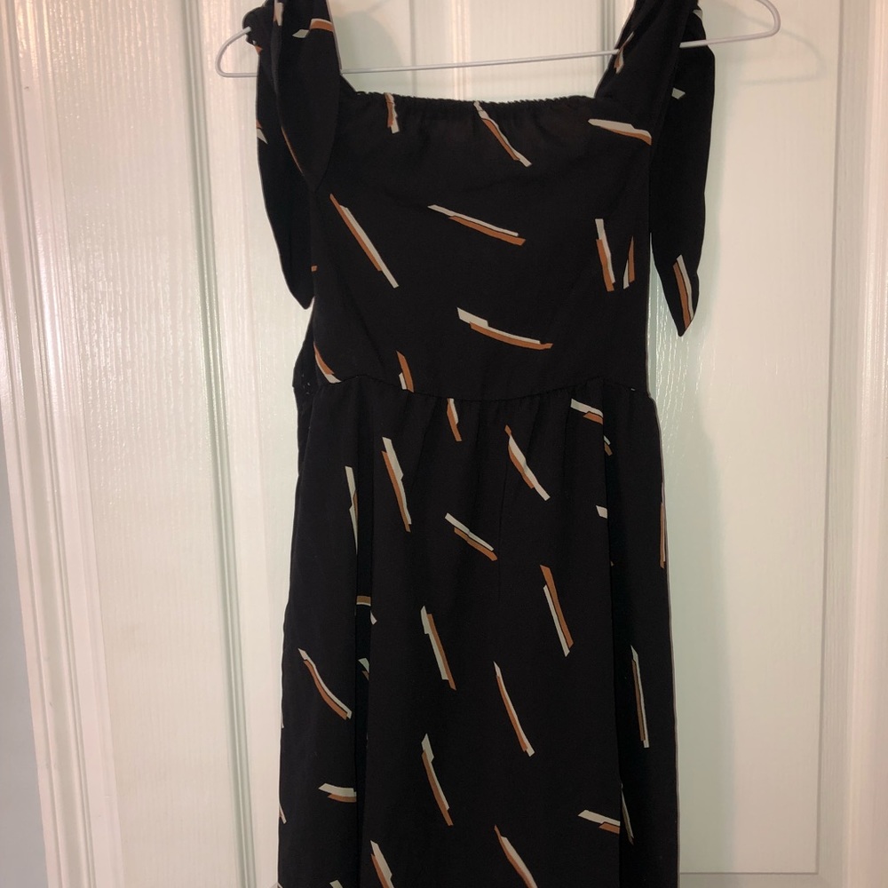 Black and designed dress